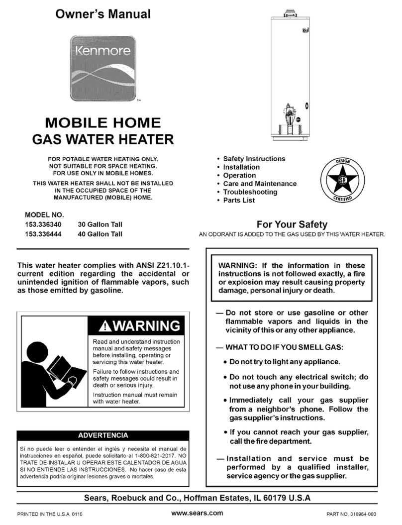 Kenmore 153.336340 owner's manual