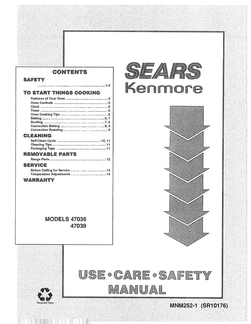 Sears Kenmore 47035 Use & care manual