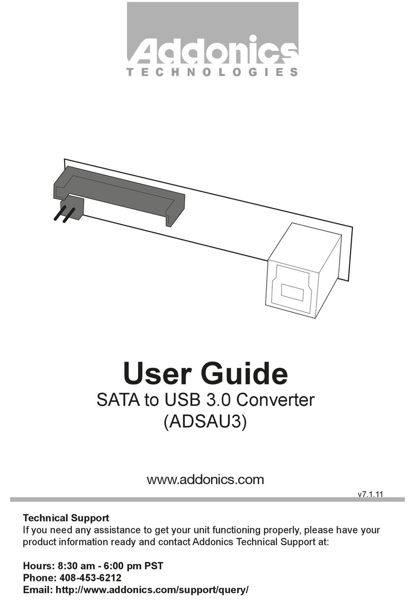 Addonics Technologies ADSAU3 user guide Addonics Technologies ADSAU3 user guide