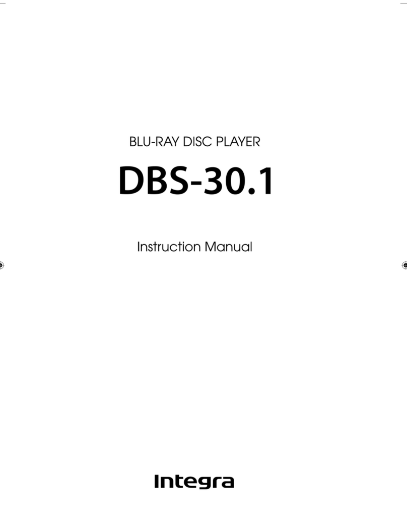 Integra DBS-30.1 User manual Integra DBS-30.1 User manual