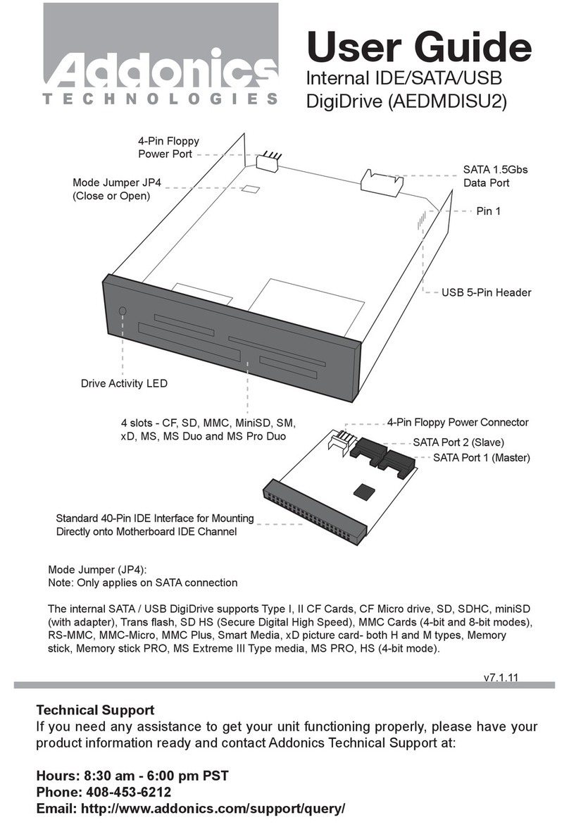 Addonics Technologies AEDMDISU2 User manual