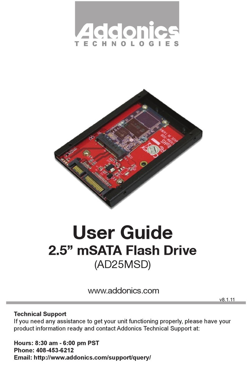 Addonics Technologies AD25MSD User manual Addonics Technologies AD25MSD User manual
