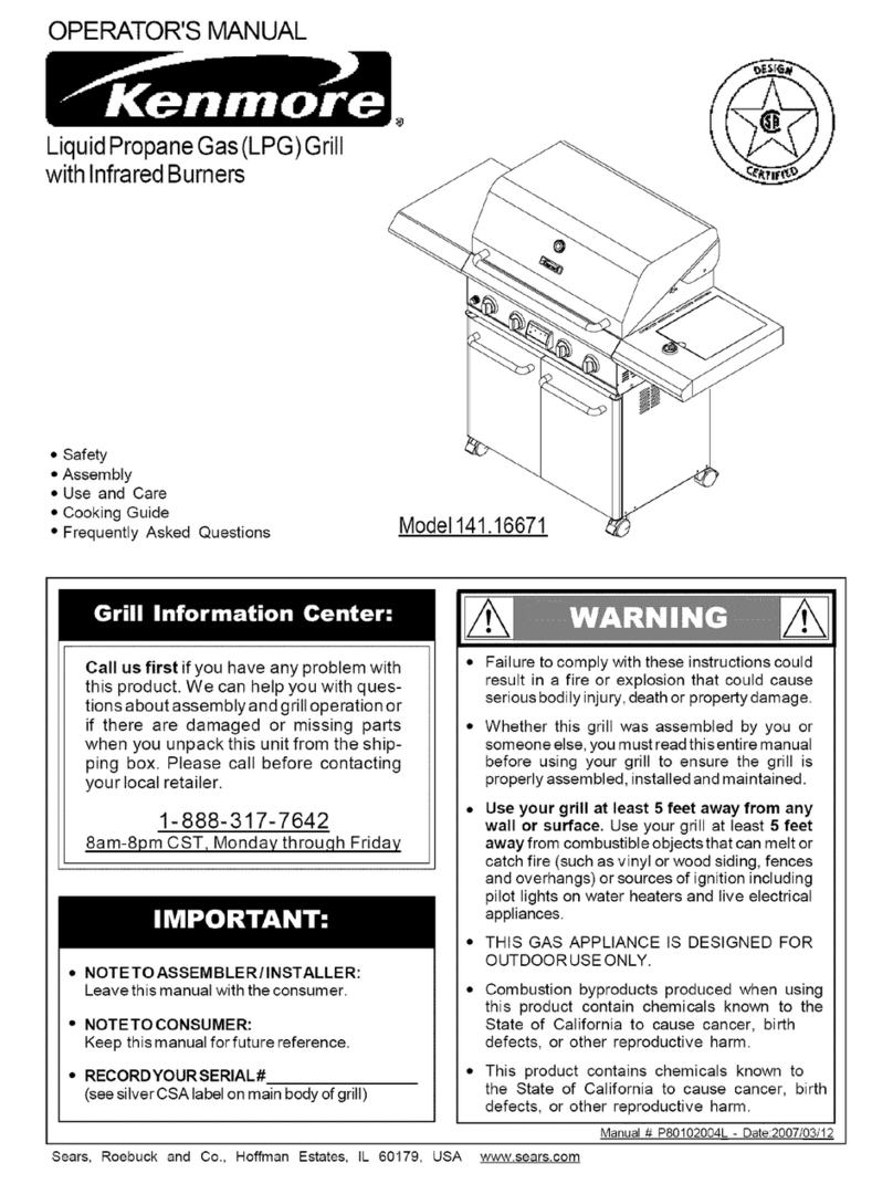 Kenmore Kenmore 141.16671 Operator's manual