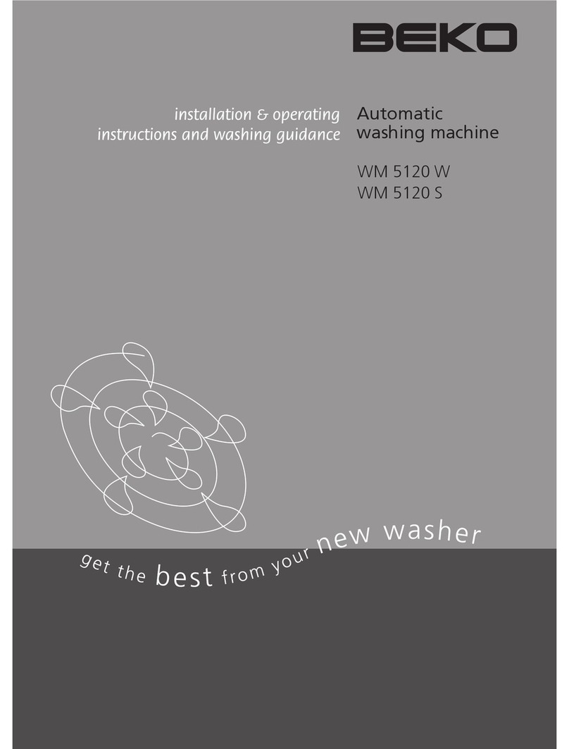 Beko WM 5120 W WM 5120 S Installation & operating instructions