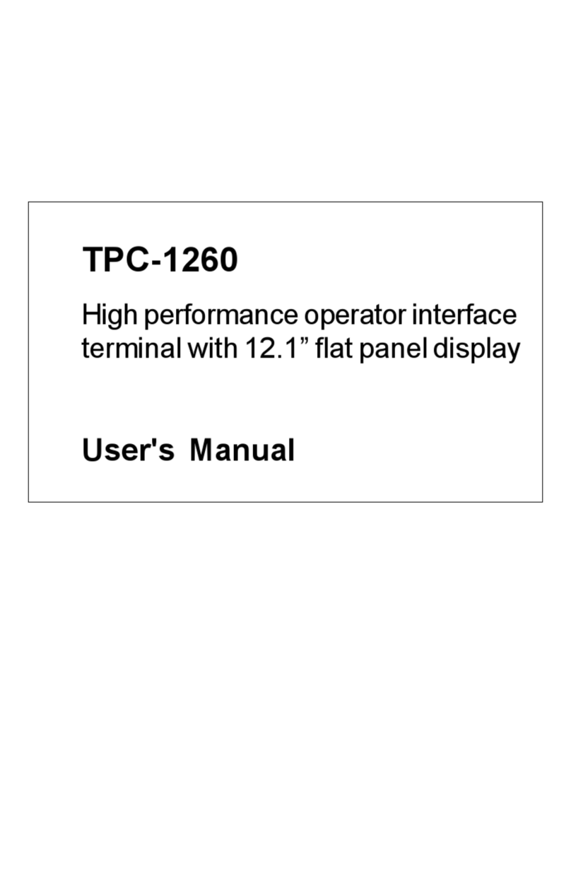 Advantech TPC-1260 User manual