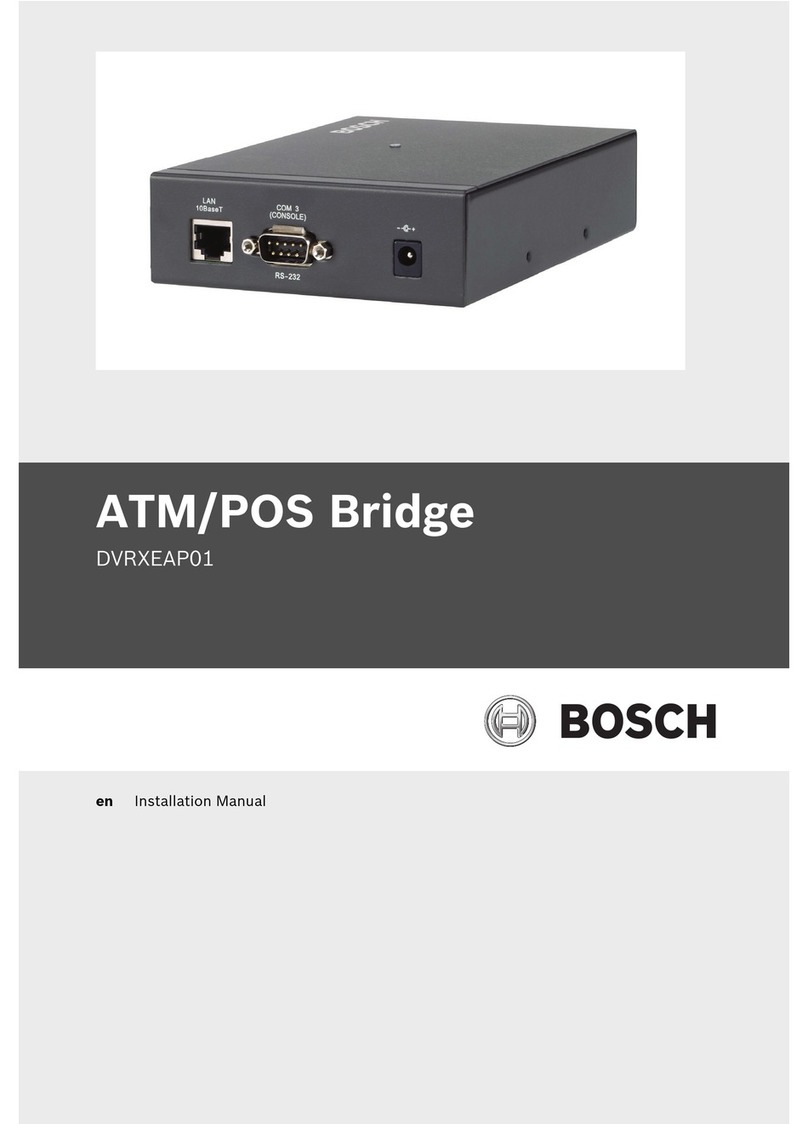 Bosch DVRXEAP01 User manual Bosch DVRXEAP01 User manual