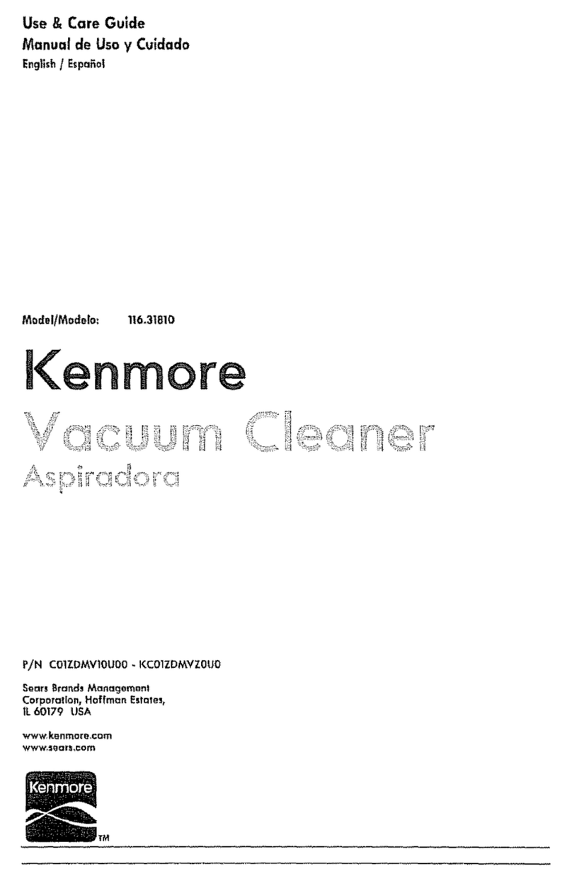 Kenmore 116.31810 User manual