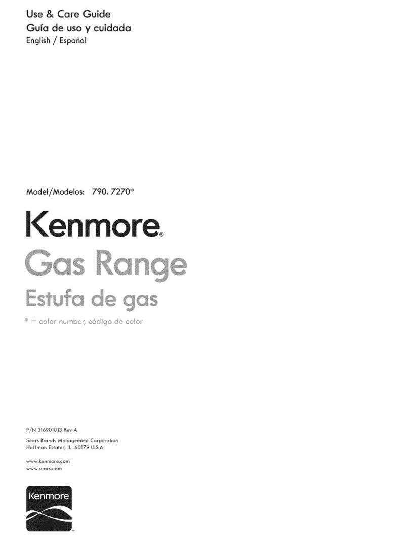 Kenmore 790.7270 Use & care guide