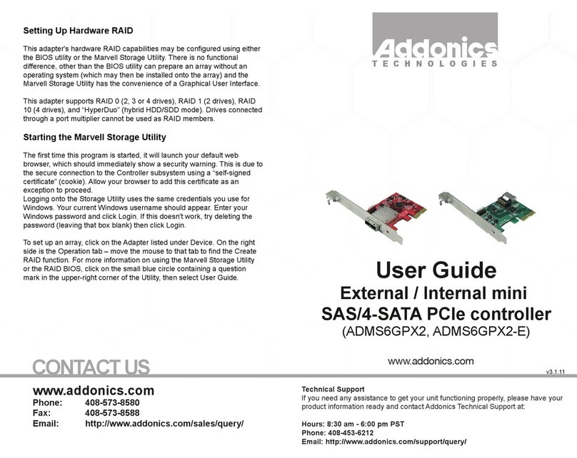 Addonics Technologies ADMS6GPX2-E user guide Addonics Technologies ADMS6GPX2-E user guide