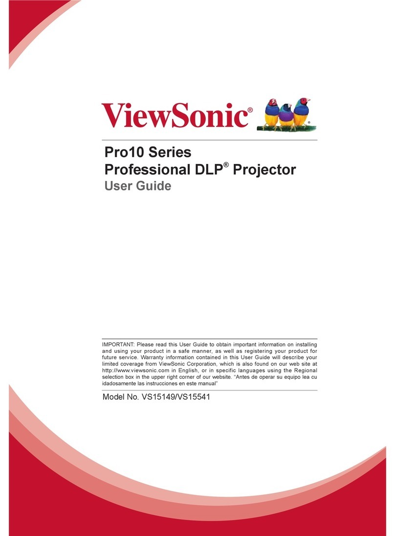 ViewSonic Pro10100 User manual