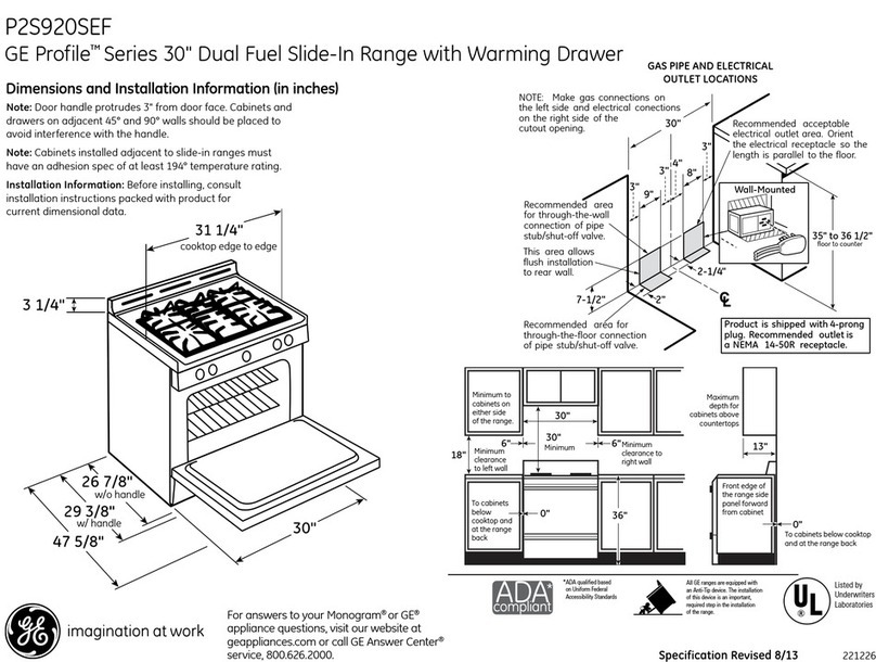 GE P2S920SEFSS Manual