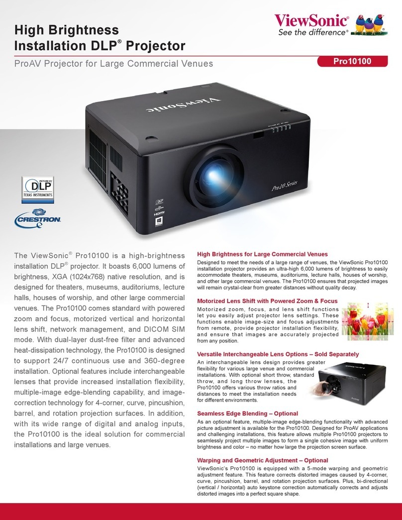 ViewSonic Pro10100 User manual