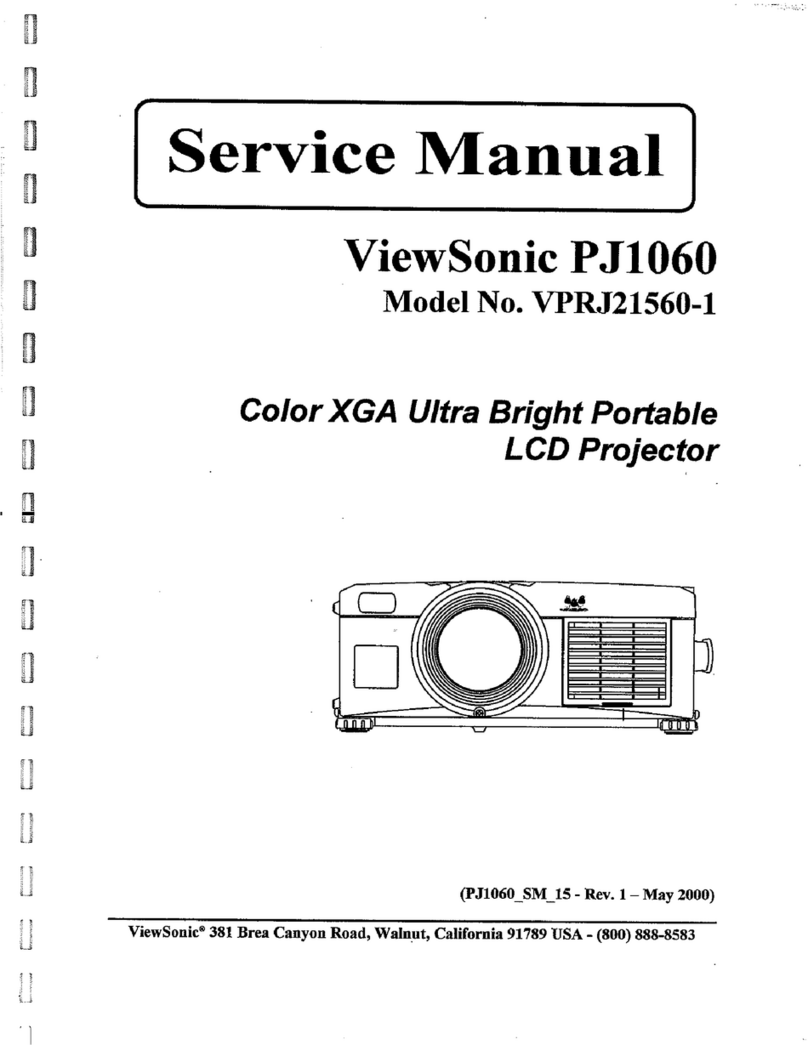 ViewSonic Office Theater PJ1060 Service manual