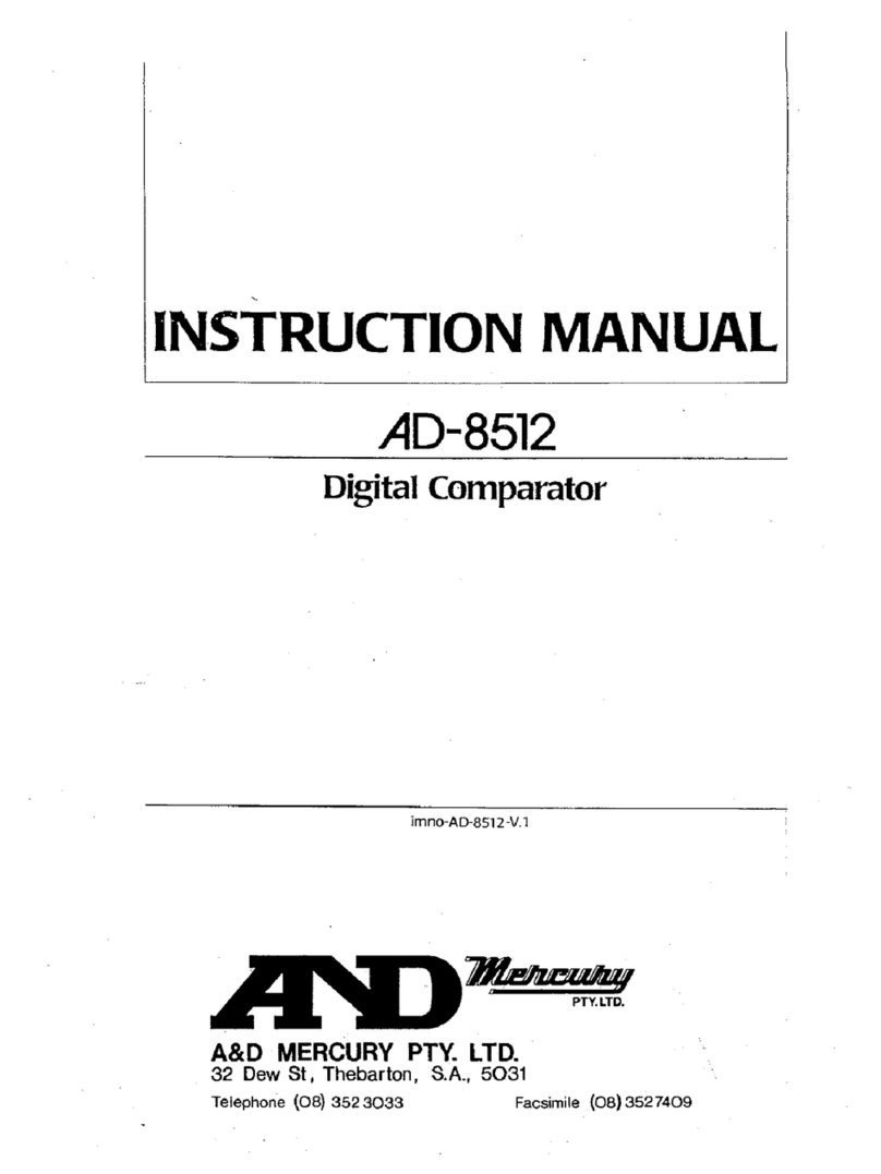 AND Digital Comparator AD-8512 User manual