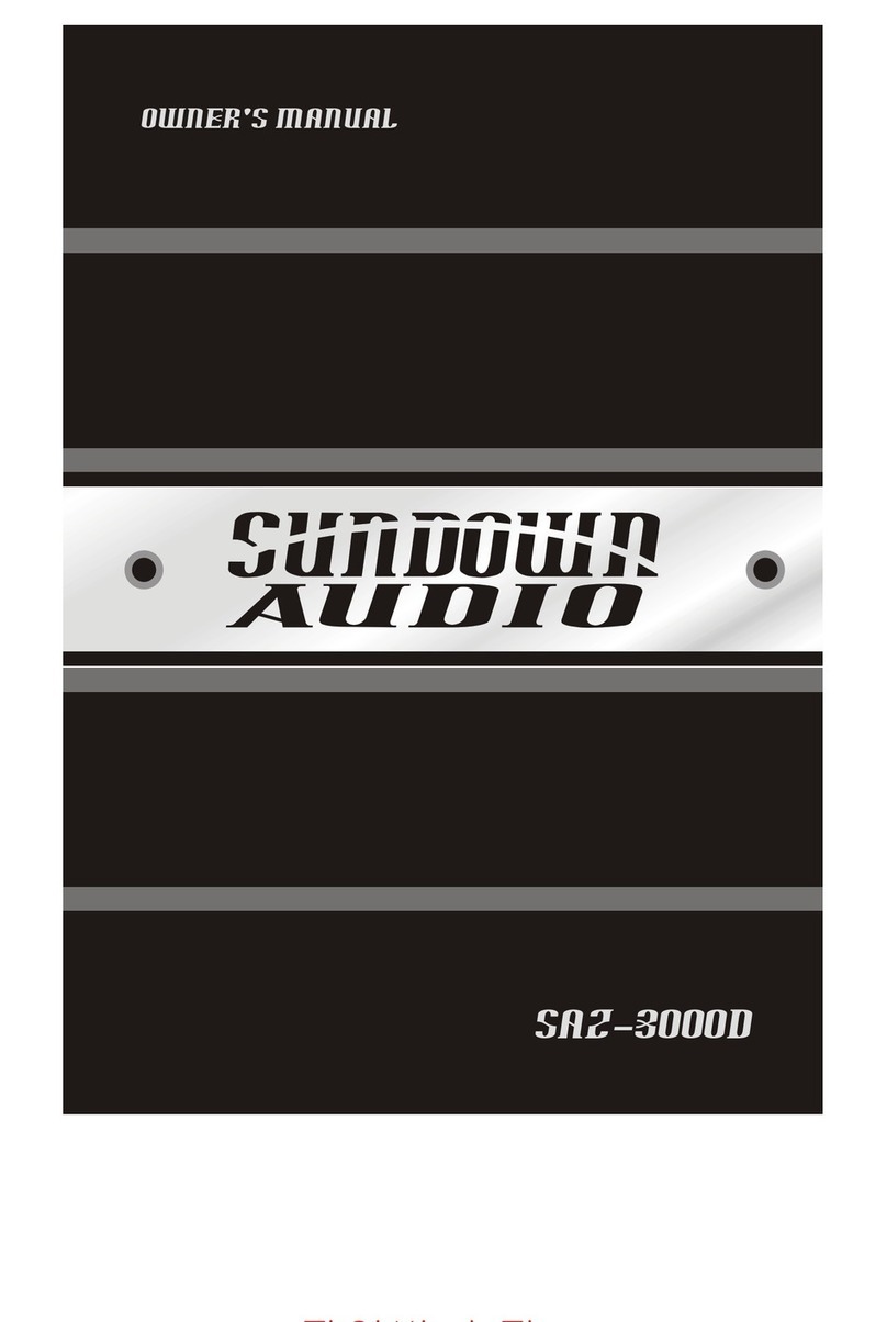 Sundown Audio SAZ-3000D owner's manual