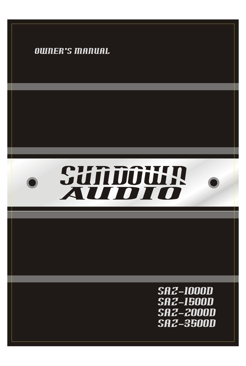 Sundown Audio SAZ-1000D owner's manual
