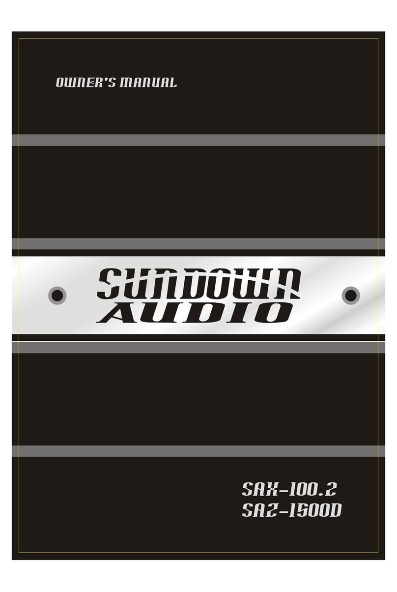 Sundown Audio SAZ-1500D User manual