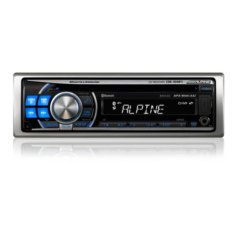 Alpine CDE-104BTi User manual