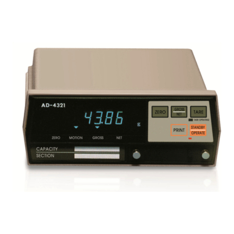 AND Weighing indicator AD-4321A User manual
