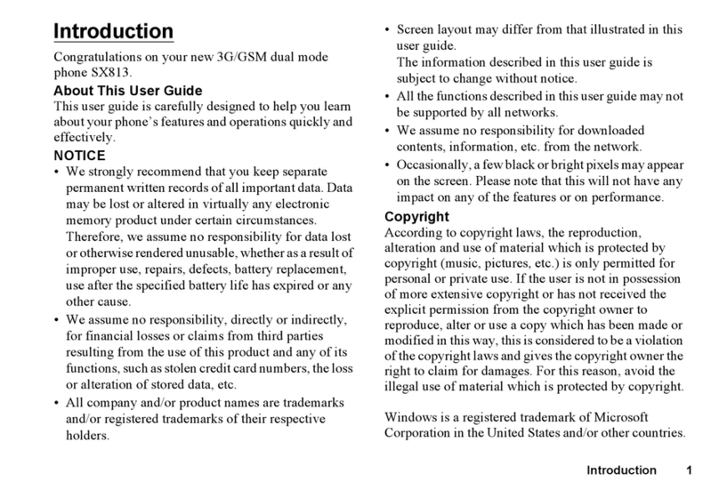 Sharp SX813 User manual Sharp SX813 User manual