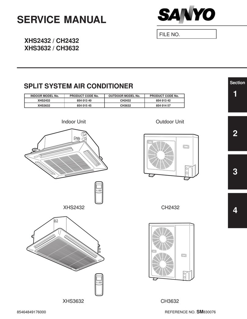 Sanyo XHS3632 User manual