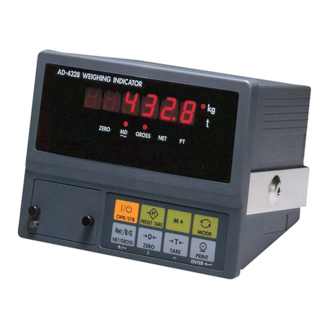 AND Weighing Indicator AD-4328 OP01 User manual