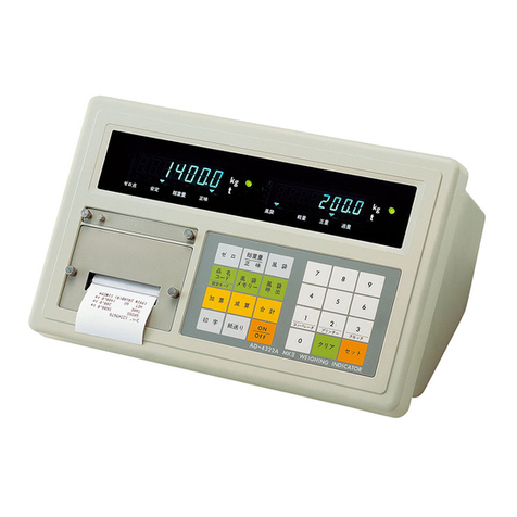 AND Weighing Indicator AD-4322A Mark II (MKII) User manual
