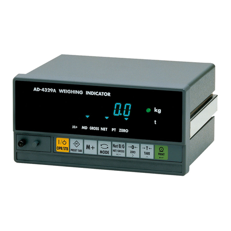 AND Weighing Indicator AD-4329 OP-02 instruction manual