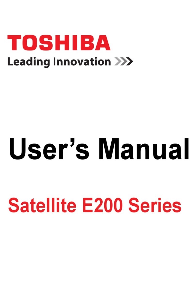 Toshiba Satelite E200 user manual