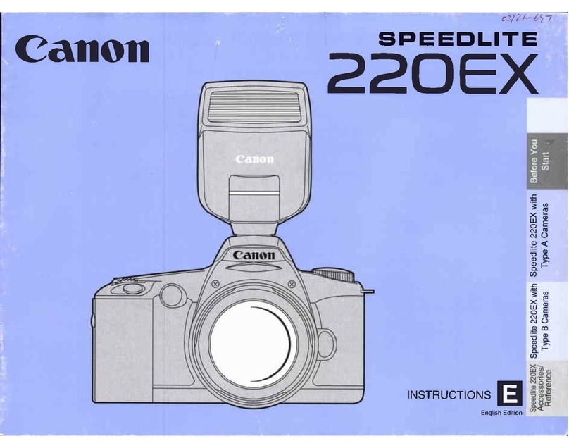 Canon 220EX - Speedlite - Hot-shoe clip-on Flash instructions