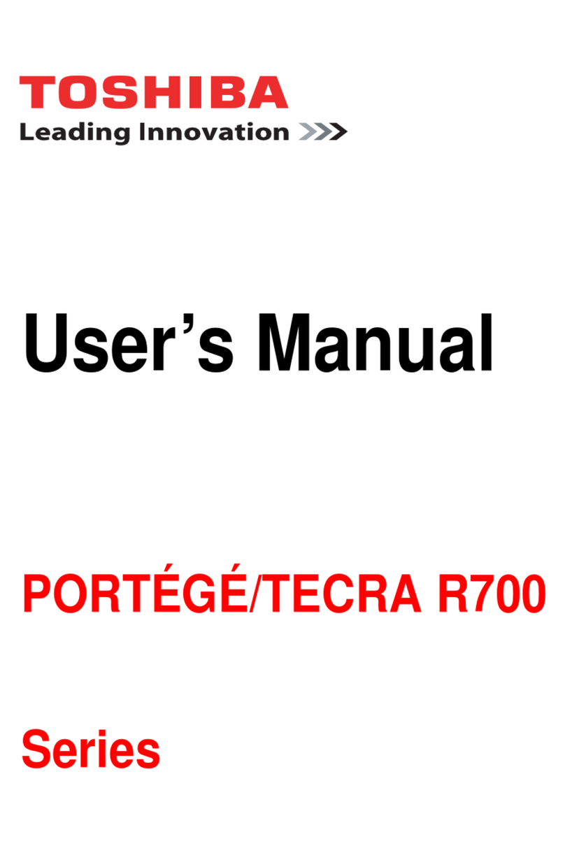 Toshiba TECRA R700 User manual