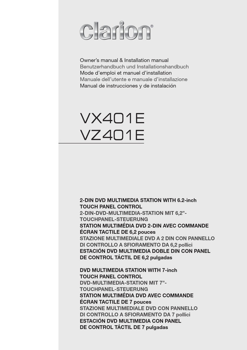 Clarion VZ401E User manual
