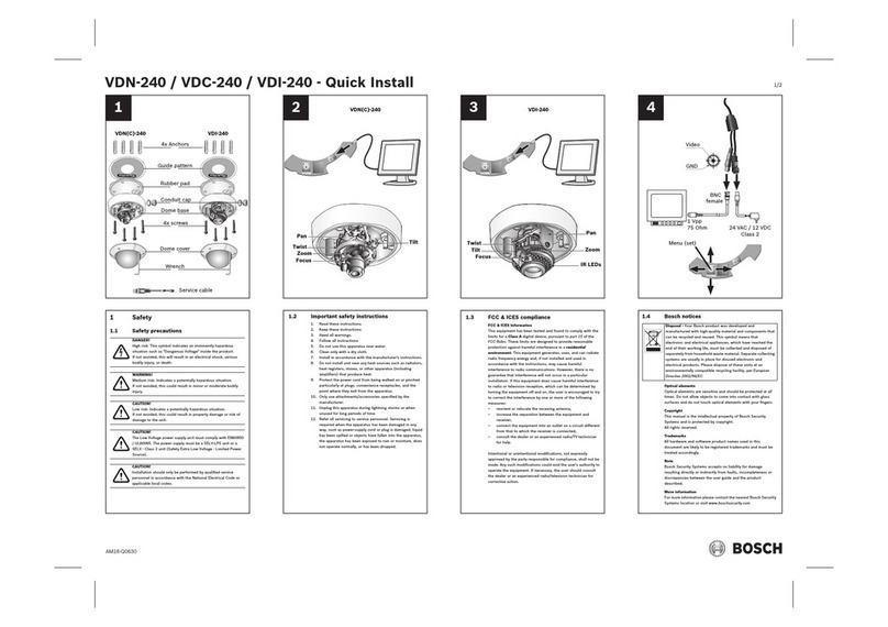 Bosch VDN-240 Instructions for use Bosch VDN-240 Instructions for use