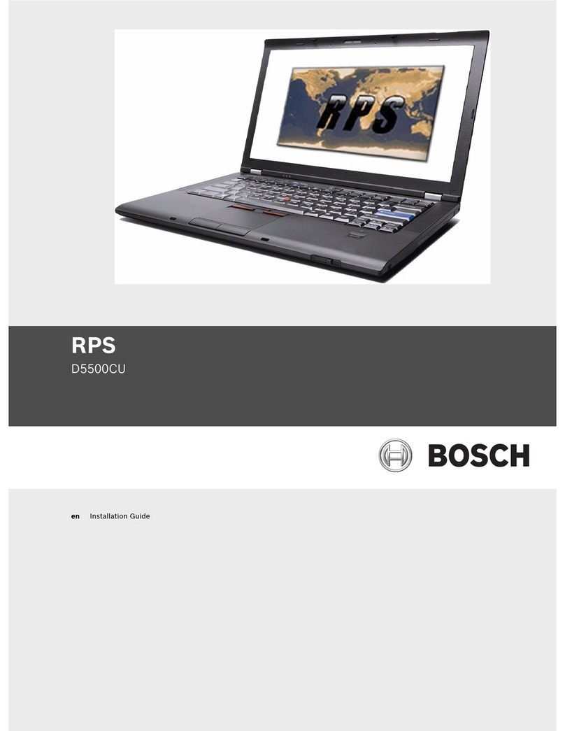 Bosch RPS D5500CU User manual Bosch RPS D5500CU User manual