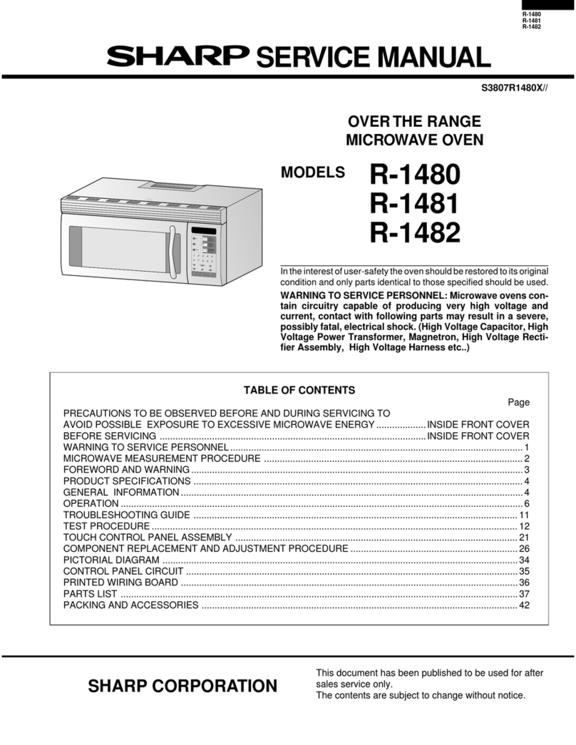 Sharp R-1482 User manual