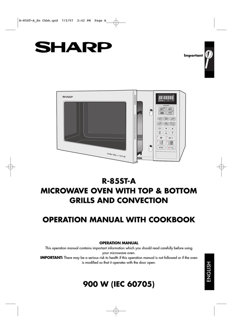 Sharp R-85ST-A User manual