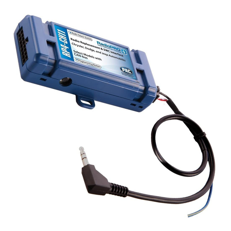 PAC RP4-CH11 manual