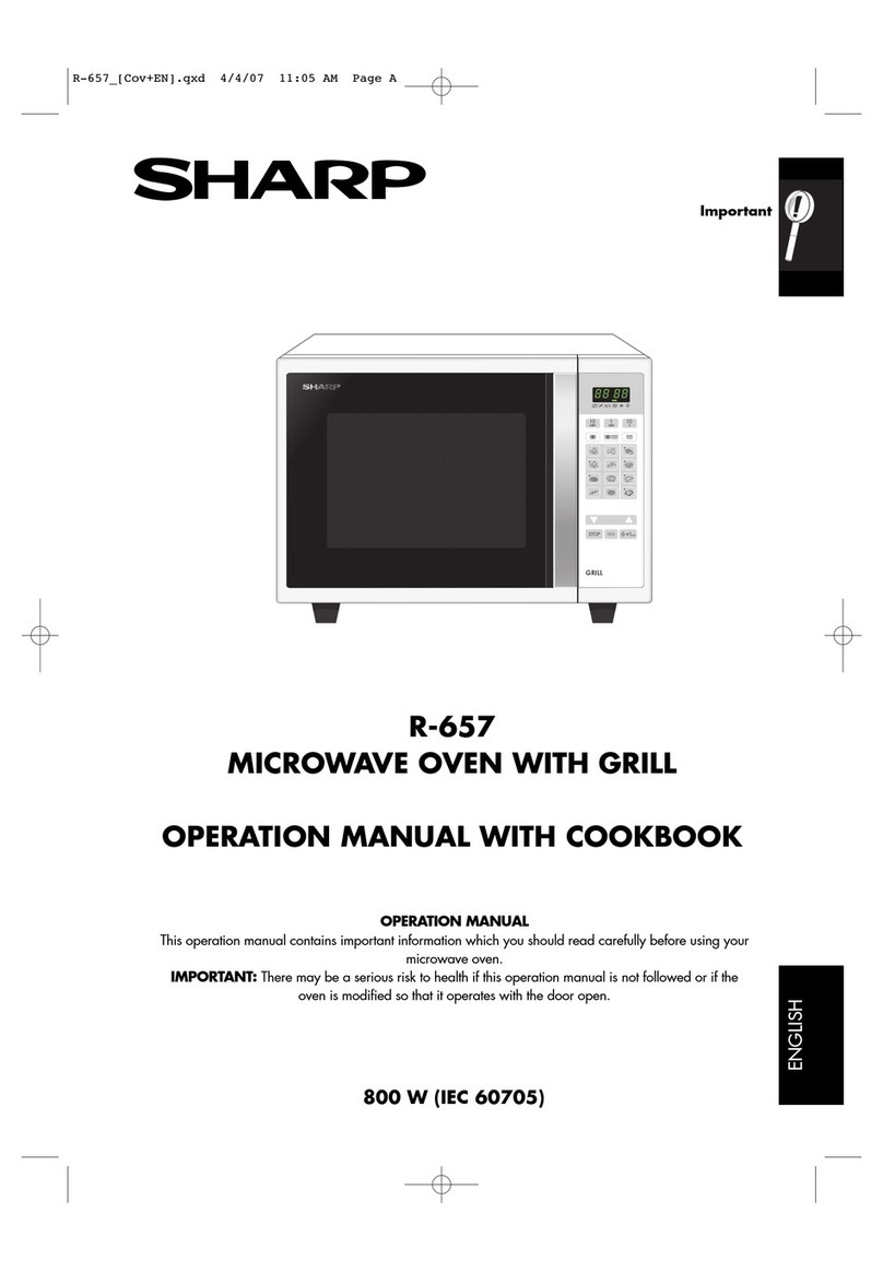Sharp R-657 User manual