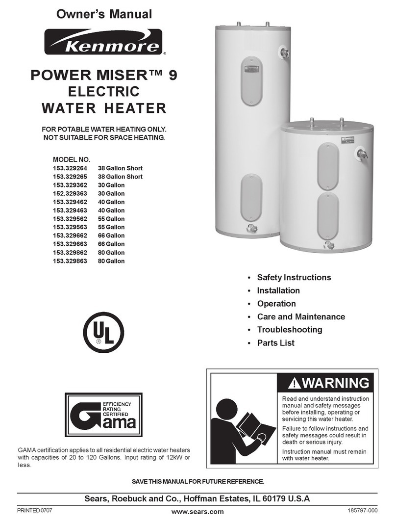 Kenmore 153.329264 owner's manual