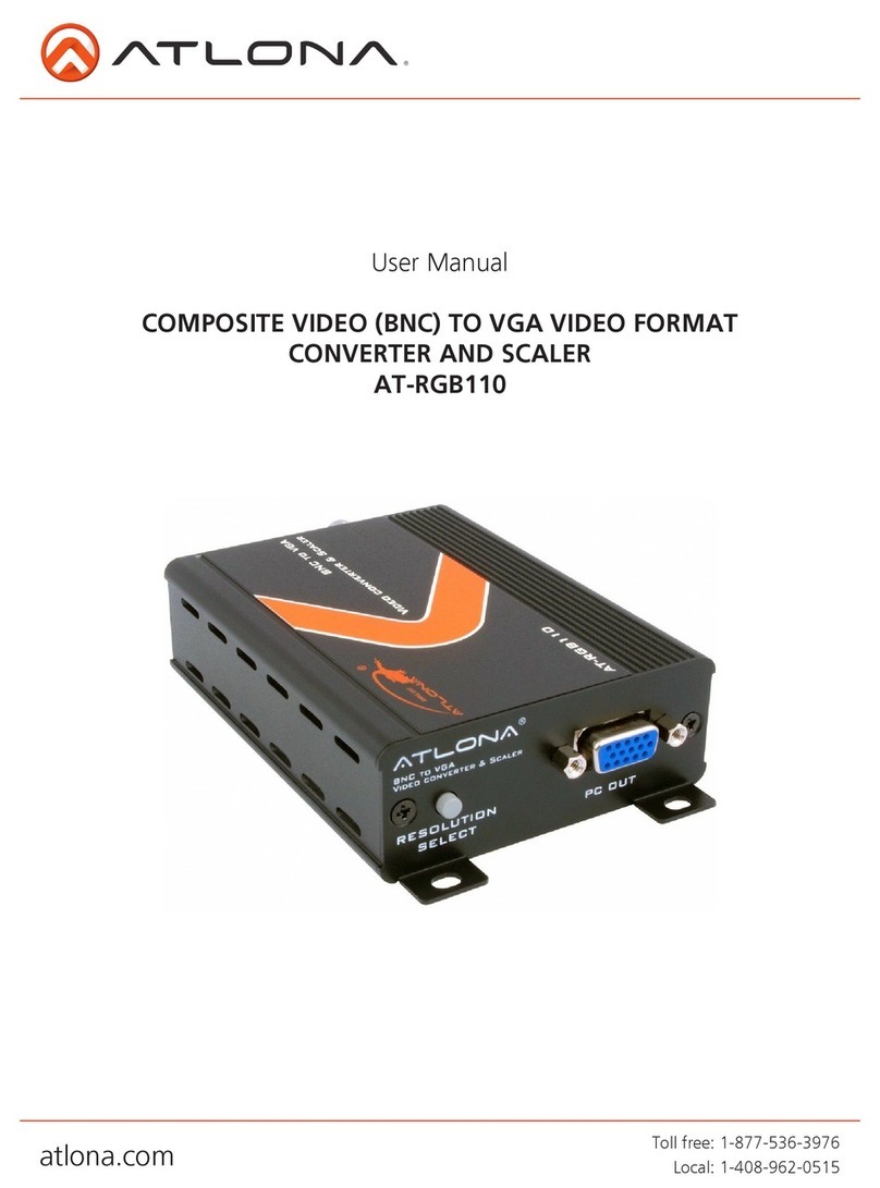 Atlona AT-RGB110 user manual