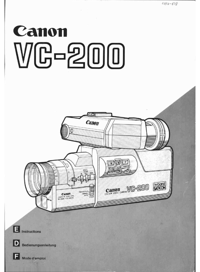 Canon VC-200 User manual Canon VC-200 User manual