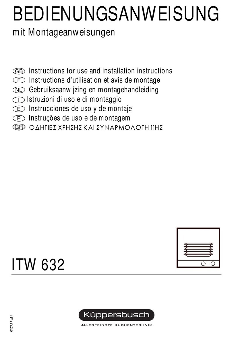 Kuppersbusch ITW 632 Operation manual