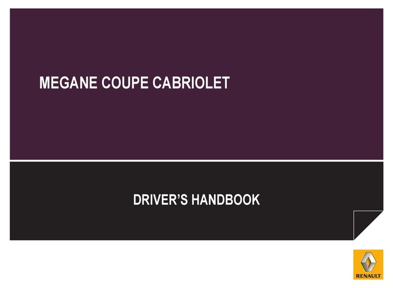 Renault MEGANE COUPE CABRIOLET Handbook