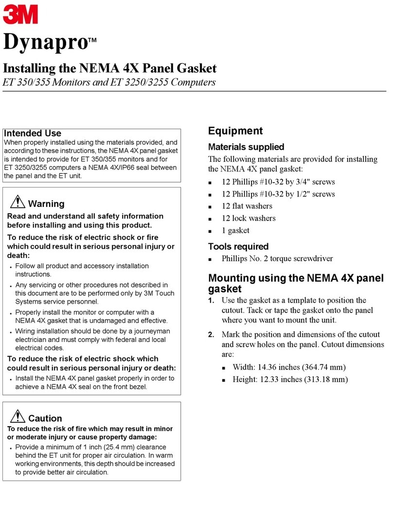 3M Dynapro ET 350 Monitor User manual