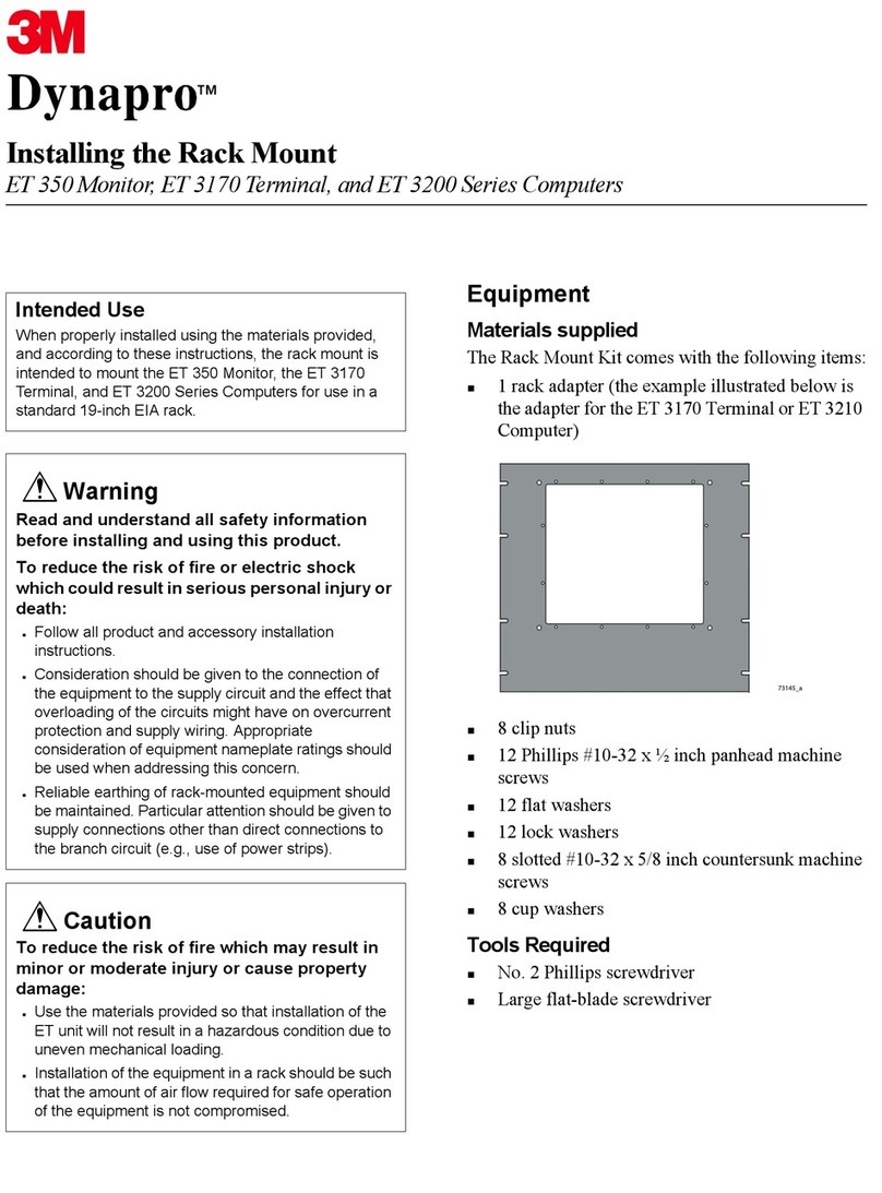 3M Dynapro ET 3170 Terminal Series B User manual