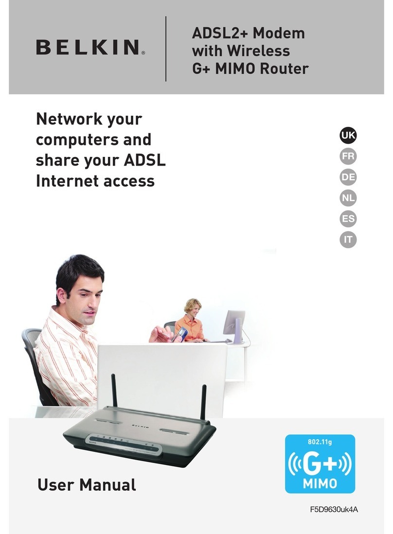 Belkin F5D9630uk4A User manual