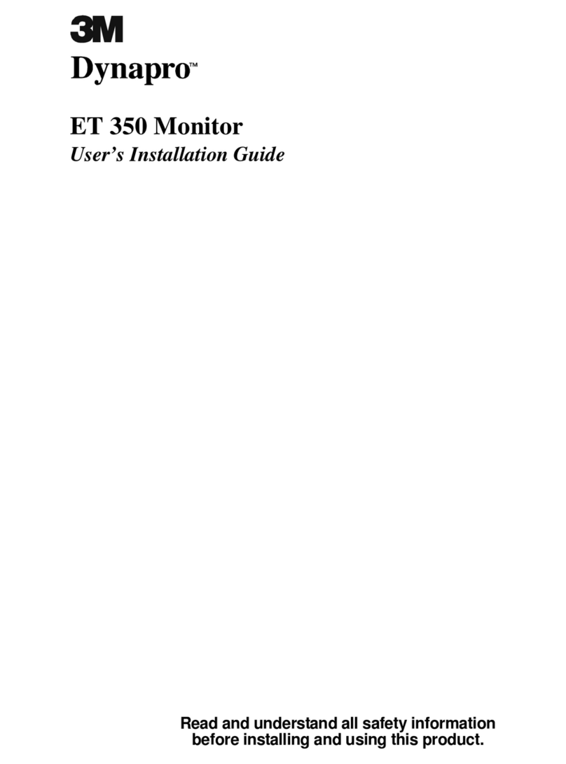 3M Dynapro ET 350 Monitor User manual