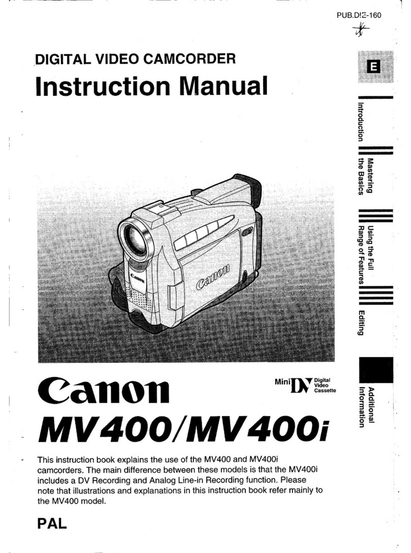 Canon MV400 i User manual