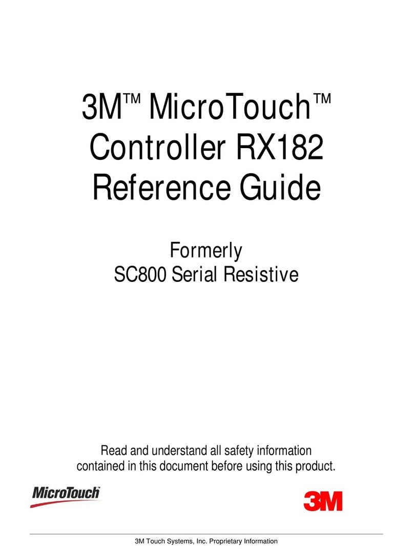 3M Touch Screen Controller RX182 User manual
