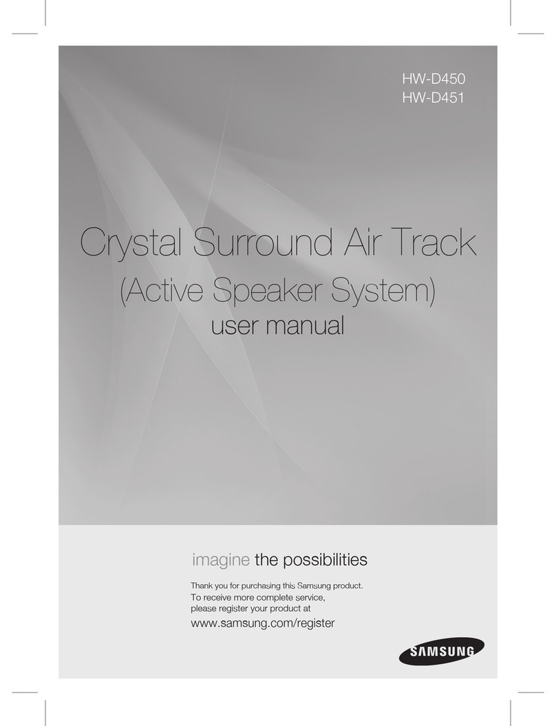 Samsung CRYSTAL SURROUND AIR TRACK HW-D451 User manual